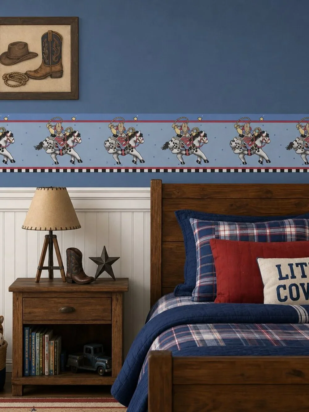 Daisy Kingdom Cowboy Horse Decorative Border – 2 Unopened Packages (5 Yards Each